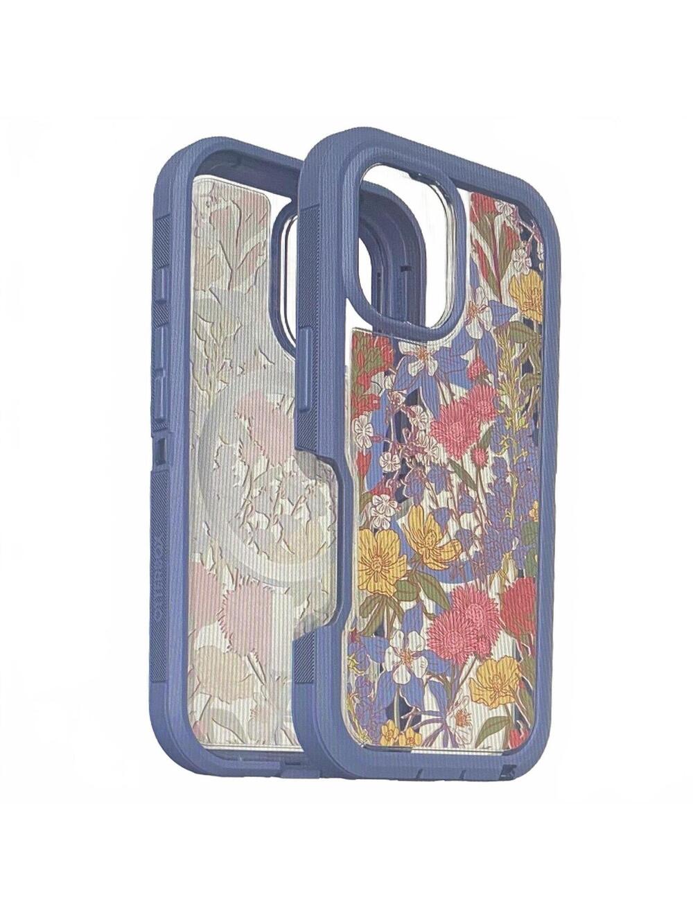OtterBox Defender Series XT Case for IPhone 16 Floral Purple